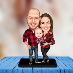 Aile karikatür biblo ATS_03