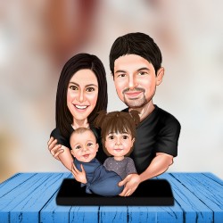 Aile karikatür biblo ATS_05