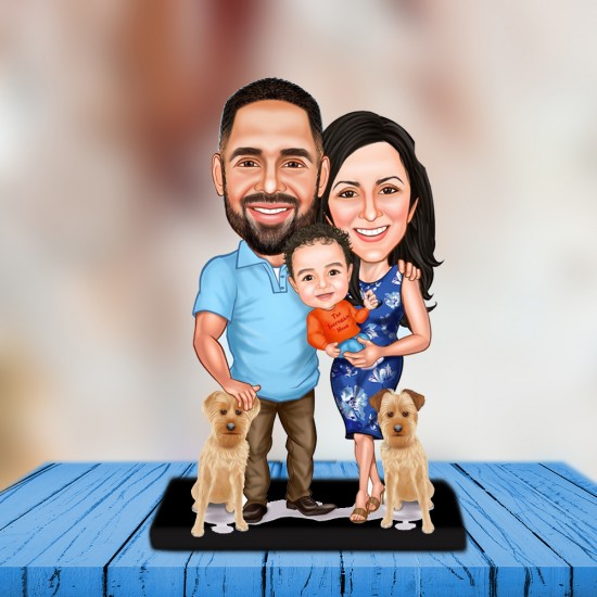 Aile karikatür biblo ATS_06