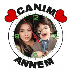Mdf Duvar Saati-Canım Annem
