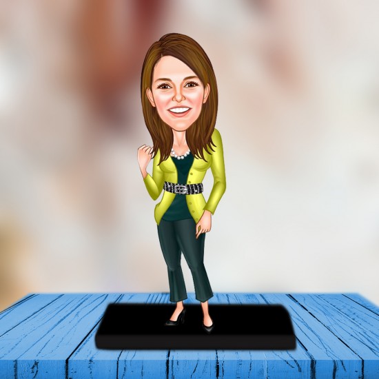 Bayan karikatür biblo ATS_246