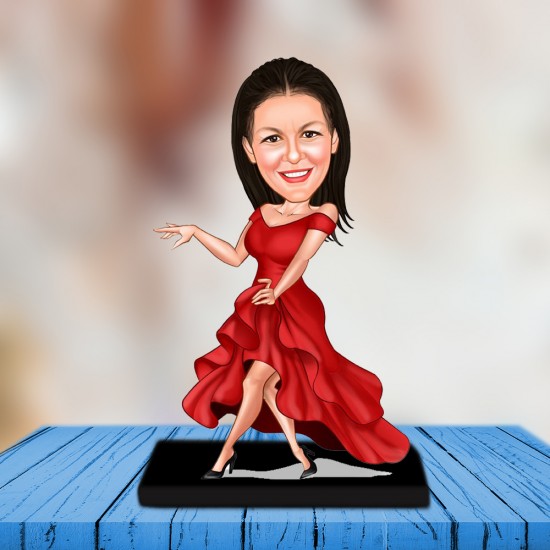 Bayan karikatür biblo ATS_247