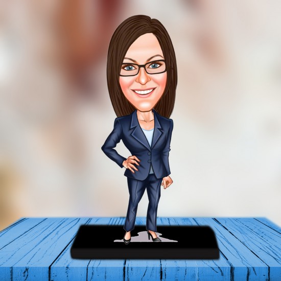 Bayan karikatür biblo ATS_248