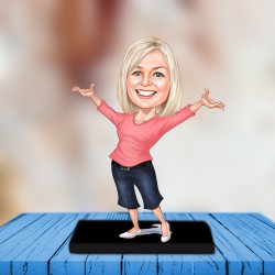 Bayan karikatür biblo ATS_251