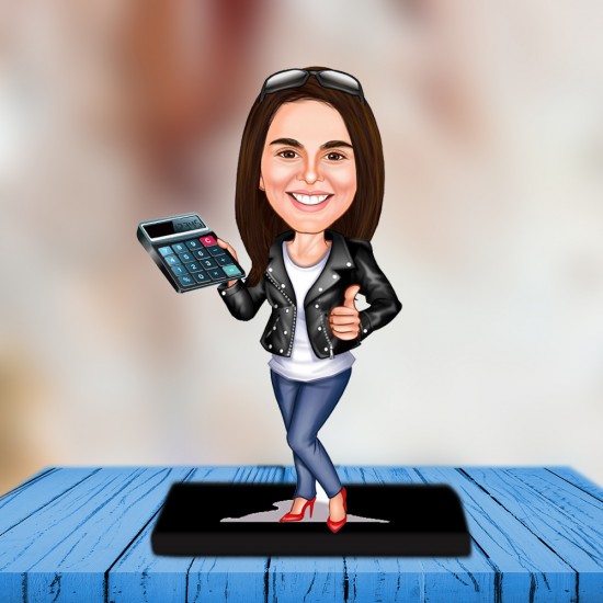 Bayan karikatür biblo ATS_253