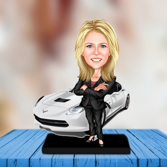 Bayan karikatür biblo ATS_254